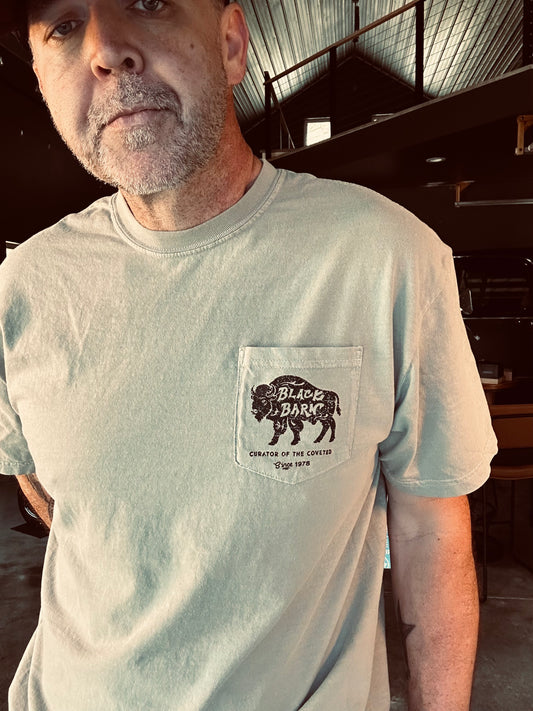 Sand Bison Pocket Tee - Front/Back